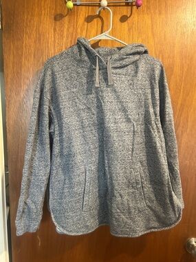GAP Maternity Heather Gray Pullover Hoodie
